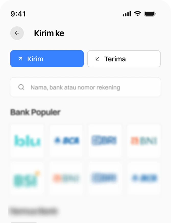 Langkah 2 - Kirim uang